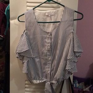 Lucky Paris ruffle shirt brand new worn once.